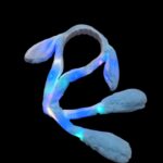 Ободок мех Зайка светящийся арт.tr3174 голубой