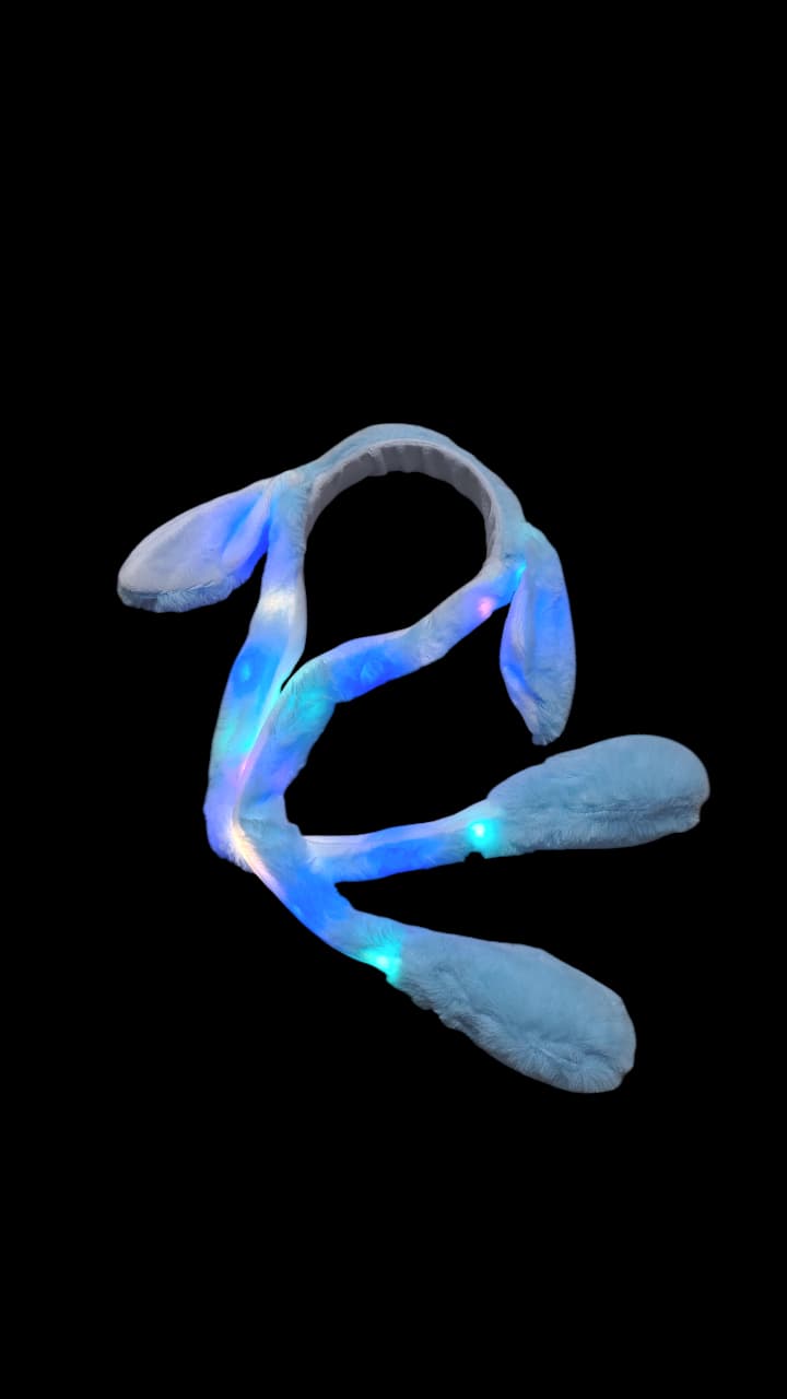 Ободок мех Зайка светящийся арт.tr3174 голубой Ободок мех Зайка светящийся арт.tr3174 голубой