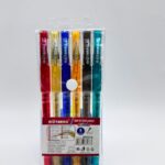 Набор гелевых ручек с блестками Motarro 6цв арт.MC023-8
