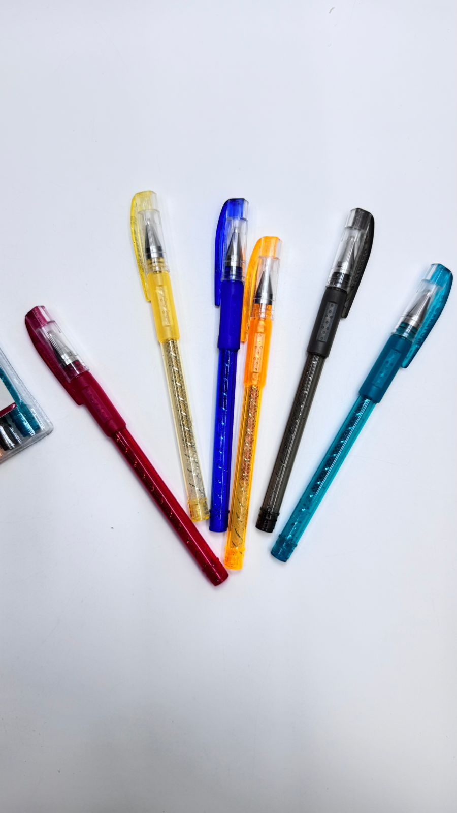 Набор гелевых ручек с блестками Motarro 6цв арт.MC023-8 Набор гелевых ручек с блестками Motarro 6цв арт.MC023-8