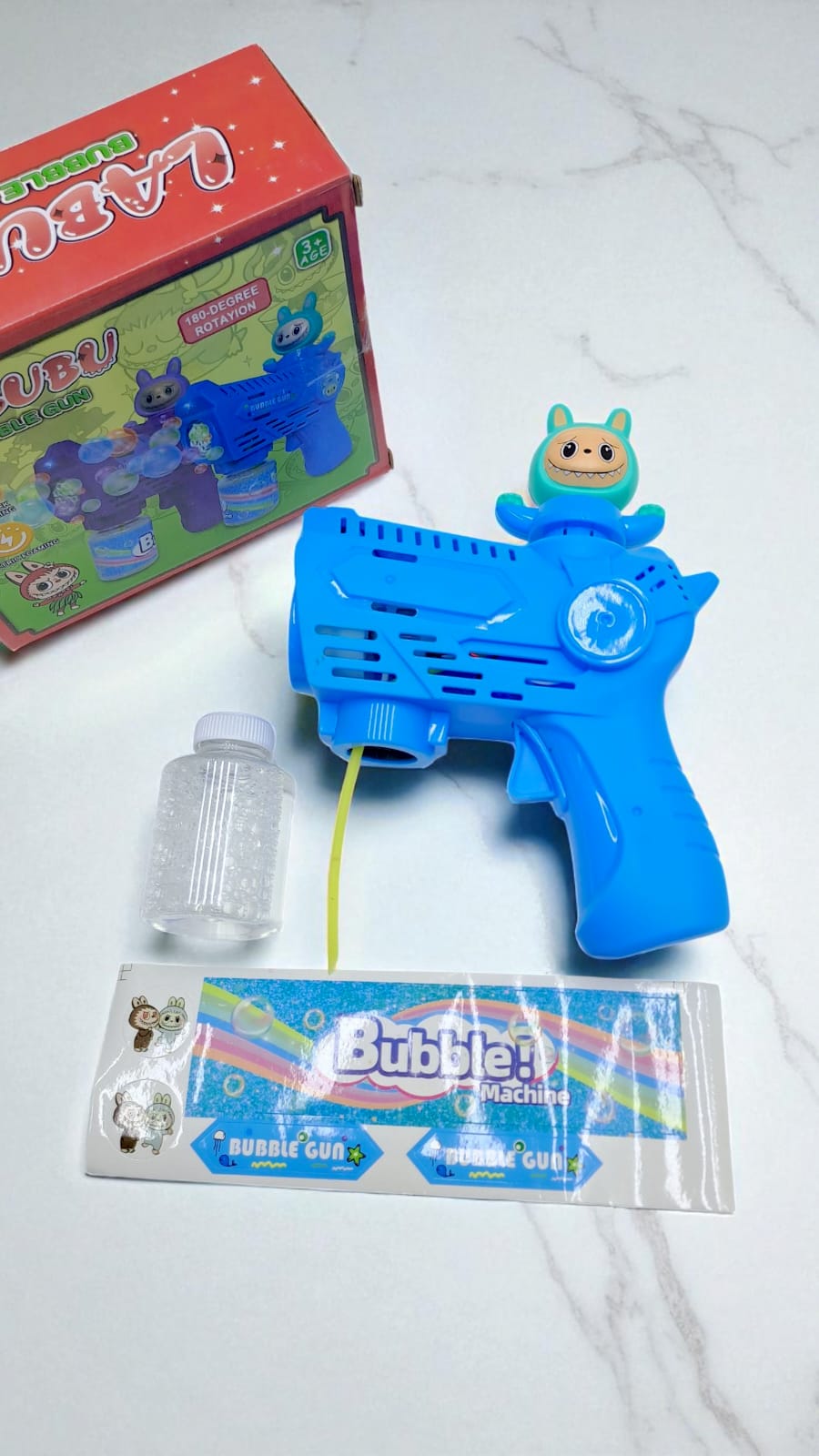 Пистолет мыльные пузыри Лабубу арт.m2-2 синий Пистолет мыльные пузыри Лабубу арт.m2-2 синий