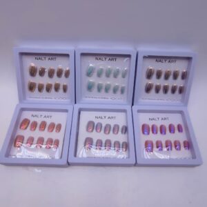 Ногти накладные Nalt Art перламутровые арт.chmy-045 ассорти
