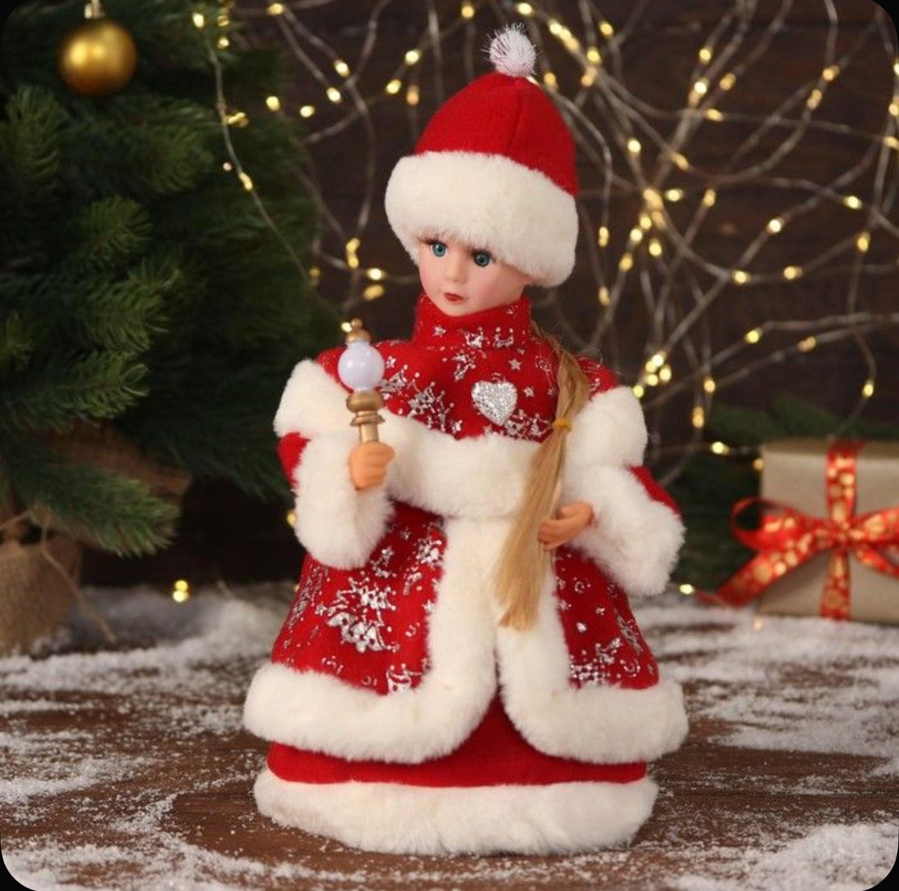 Снегурочка музыкальная 30см арт.tr5-5 Снегурочка музыкальная 30см арт.tr5-5