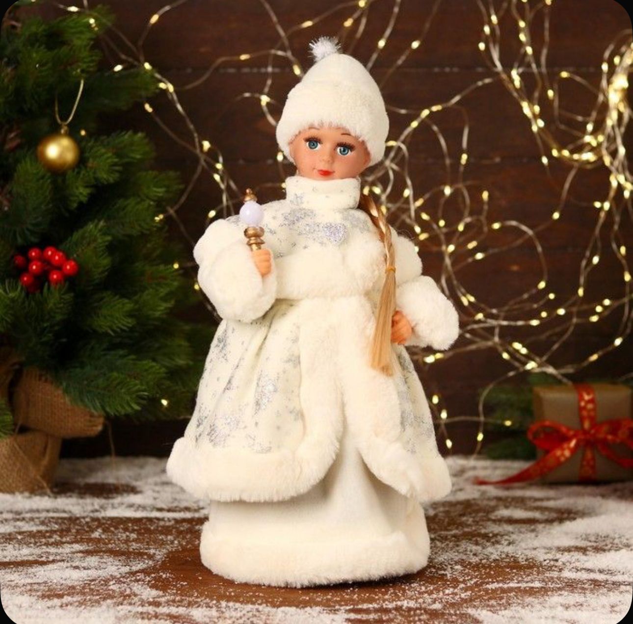 Снегурочка музыкальная 30см арт.tr5-5 Снегурочка музыкальная 30см арт.tr5-5