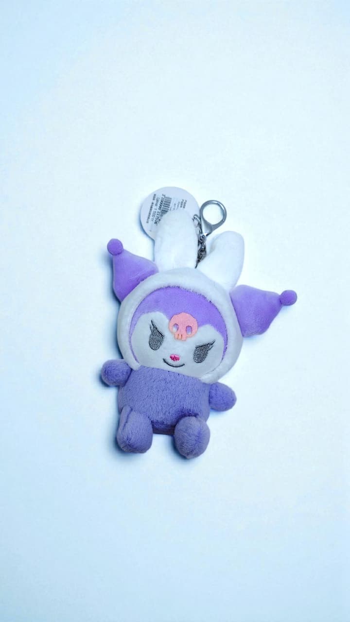 Брелок мягкий Зайка арт.tr2605 kuromi сиреневый Брелок мягкий Зайка арт.tr2605 kuromi сиреневый