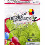 Шары упаковка 50шт Хром однотонные Shuaian Balloons 12д арт.tr1105 светло-зеленые