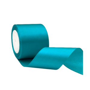 Лента атлас 5см бобина 20ярдов арт.tr679 темно-бирюзовая