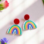 Серьги акрил Радуга арт.tr1954