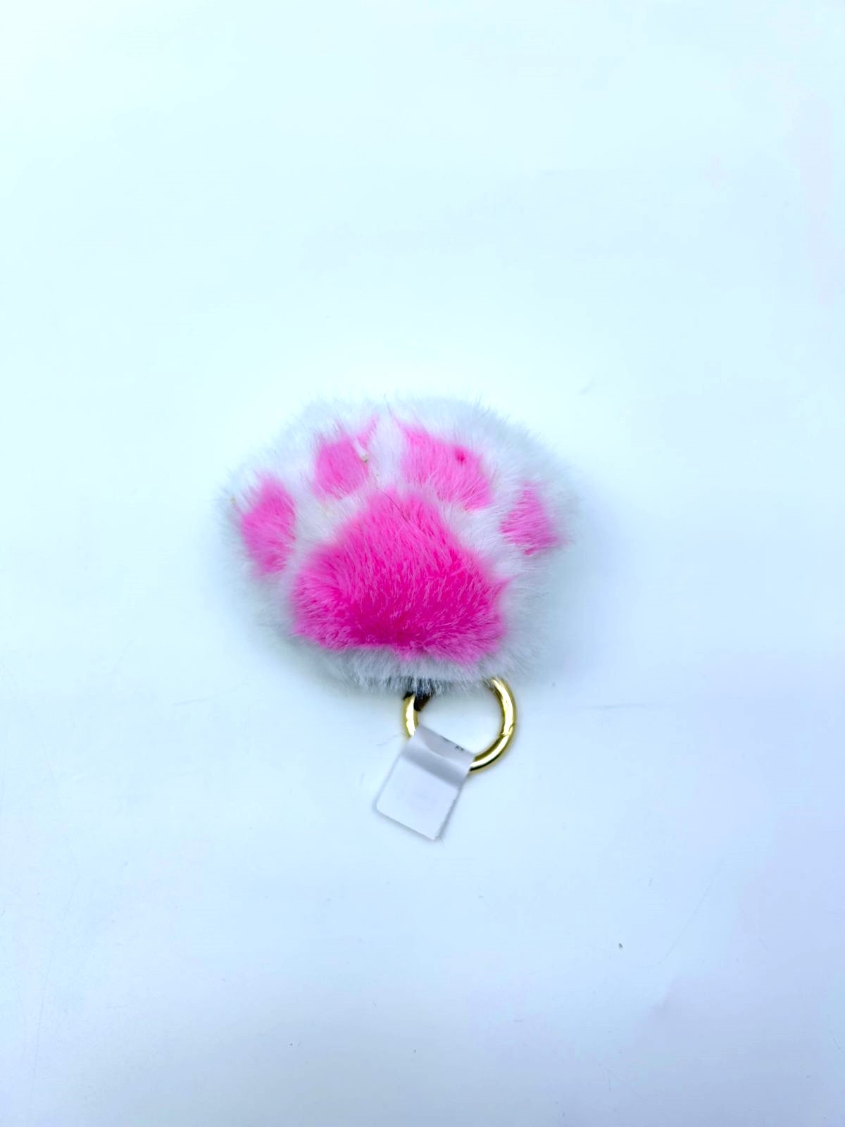 Брелок мягкий Лапка арт.tr2568 бело-розовая Брелок мягкий Лапка арт.tr2568 бело-розовая