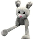 Мягкая игрушка Зайка с тянущимися ушками 50см tr.1475