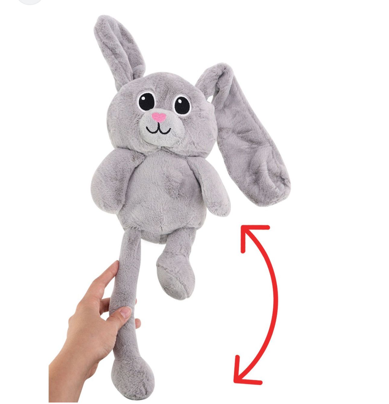 Мягкая игрушка Зайка с тянущимися ушками 50см tr.1475 Мягкая игрушка Зайка с тянущимися ушками 50см tr.1475