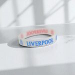 Браслет силиконовый Liverpool арт.tr1890 красный с синим