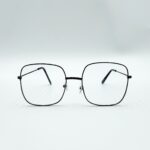 Очки нулевки квадратные черная оправа арт.6206