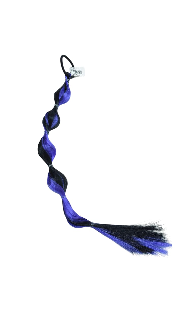 Локоны на резинке фонарик арт.tr1591 черно-фиолетовый Локоны на резинке фонарик арт.tr1591 черно-фиолетовый