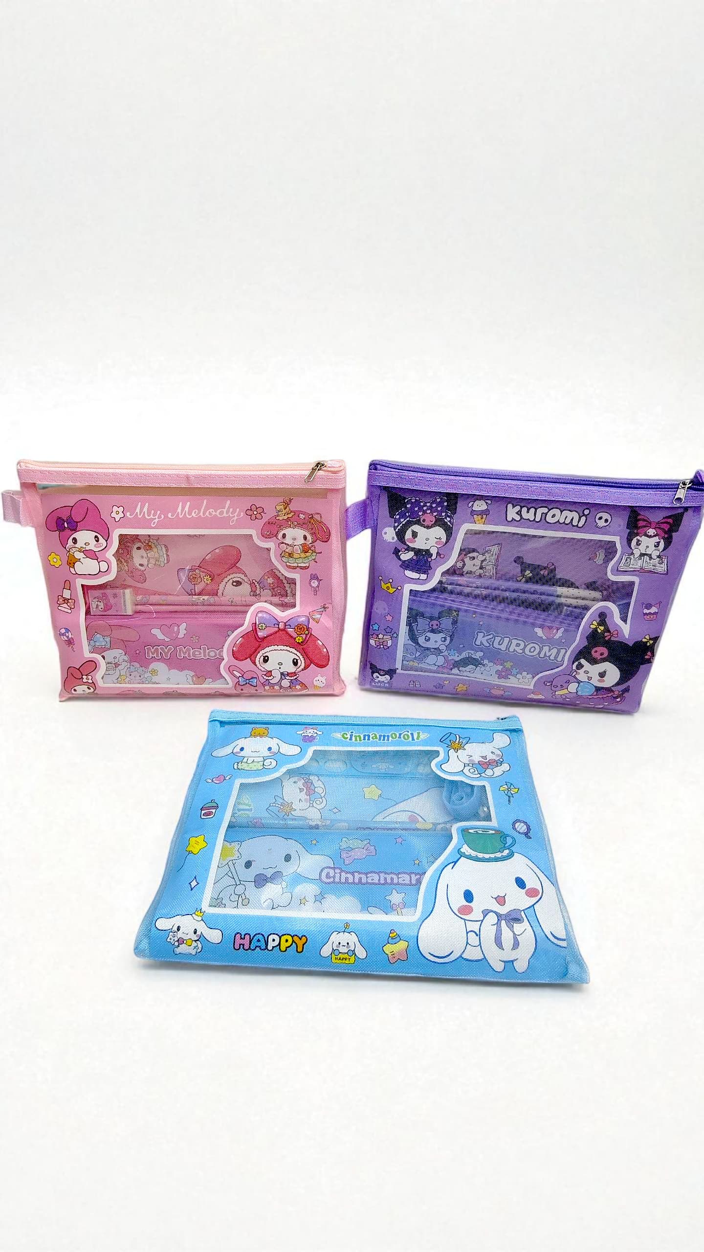 Набор канцелярский 8в1 в пенале Sanrio/Стич/Лабубу арт.6027 ассорти Набор канцелярский 8в1 в пенале Sanrio/Стич/Лабубу арт.6027 ассорти