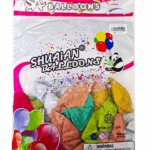 Шары упаковка 50шт Хром однотонные Shuaian Balloons 12д арт.tr1126 разноцветные