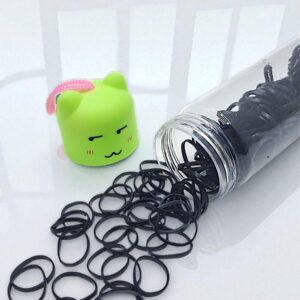 Резинки силиконовые в тубусе с зеленой крышечкой арт.tr475 черные