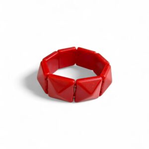 Браслет из пластика на резинке арт.tr2419 красный