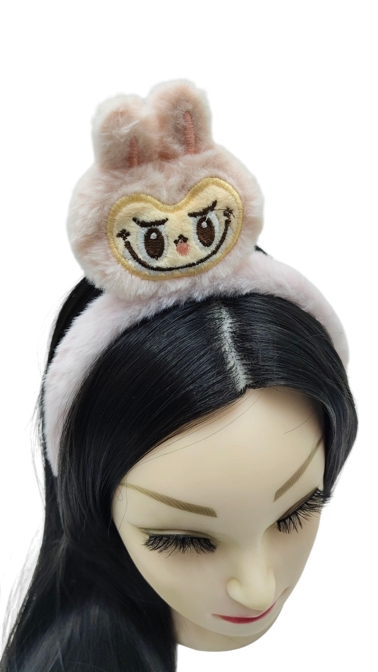 Ободок мех Лабубу арт.tr1826 розовый Ободок мех Лабубу арт.tr1826 розовый