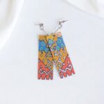 Серьги акрил Томиока Гию "Клинок рассекающий демонов" арт.tr2201