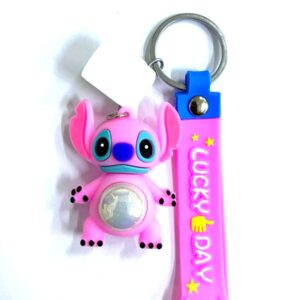 Брелок Стич светящийся 5см арт.tr30 розовый