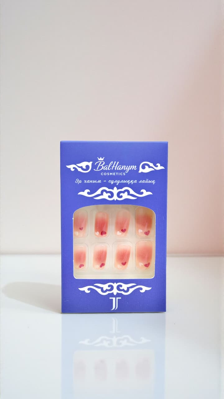 Ногти накладные Balhanym арт.tr2785 нюдовые сердца Ногти накладные Balhanym арт.tr2785 нюдовые сердца