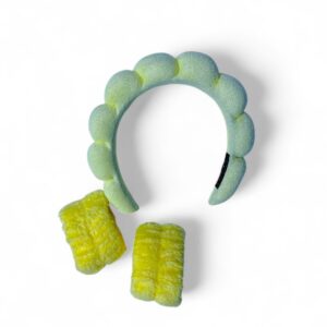 Набор для умывания ободок+нарукавники арт.n454 желтый