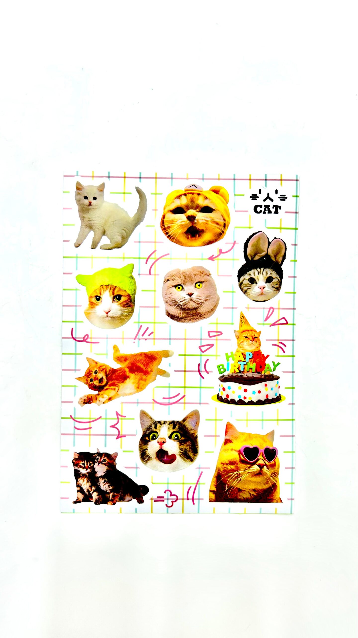 Наклейки Котики на листе А6 арт.tr406 Наклейки Котики на листе А6 арт.tr406