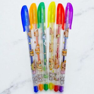 Ручки цветные Capybara 6шт арт.907-6