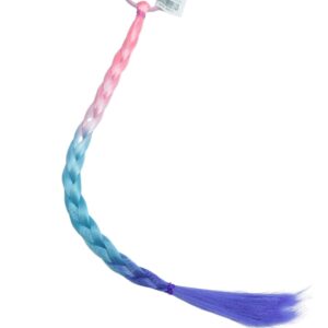 Косичка на резинке трехцветная арт.tr1602 розовый,голубой,сиреневый