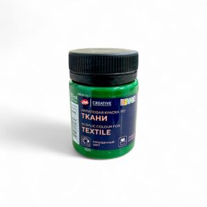 Краска акриловая по ткани Decola 50мл арт.4128710 Темно-зеленая