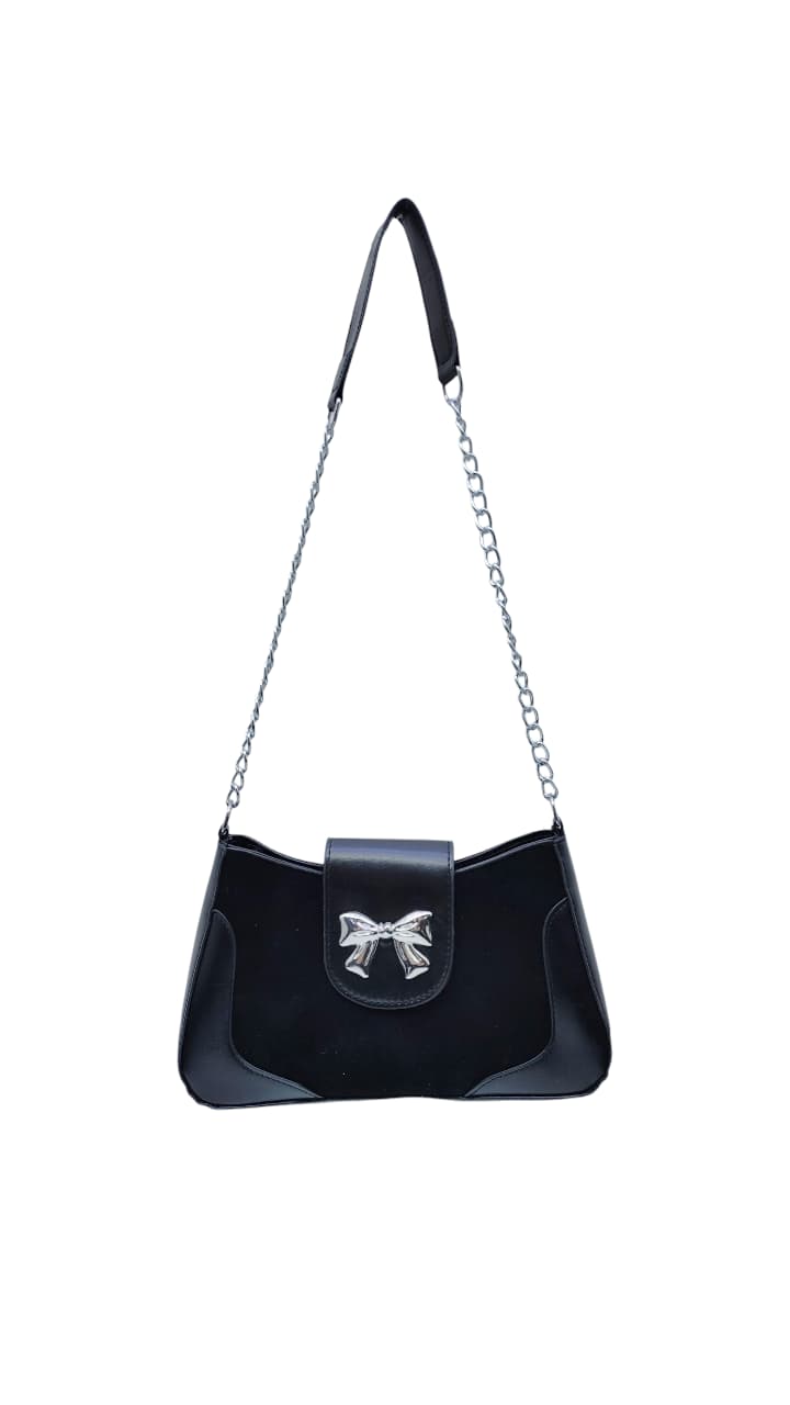 Сумка на плечо 25*15см комбинированная с бантиком арт.tr2504 Сумка на плечо 25*15см комбинированная с бантиком арт.tr2504