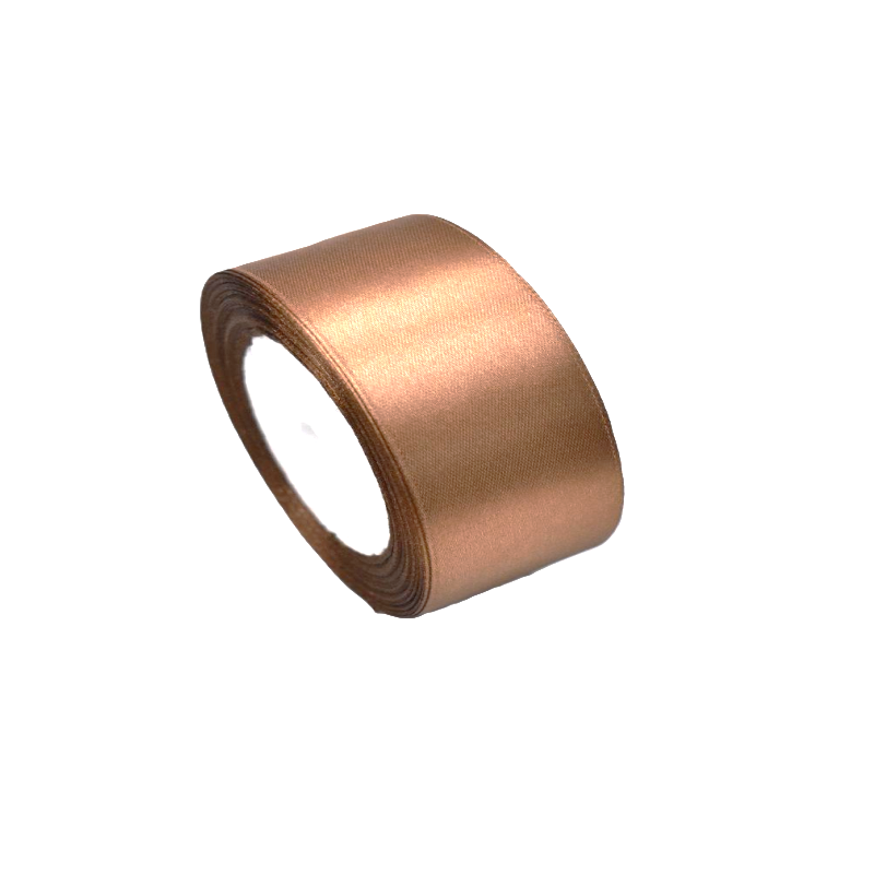 Лента атлас 5см бобина 20ярдов арт.tr904 светло-коричневая Лента атлас 5см бобина 20ярдов арт.tr904 светло-коричневая