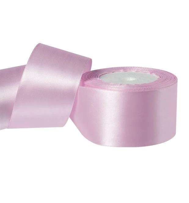 Лента атлас 5см бобина 20ярдов арт.tr672 бледно-лиловая Лента атлас 5см бобина 20ярдов арт.tr672 бледно-лиловая