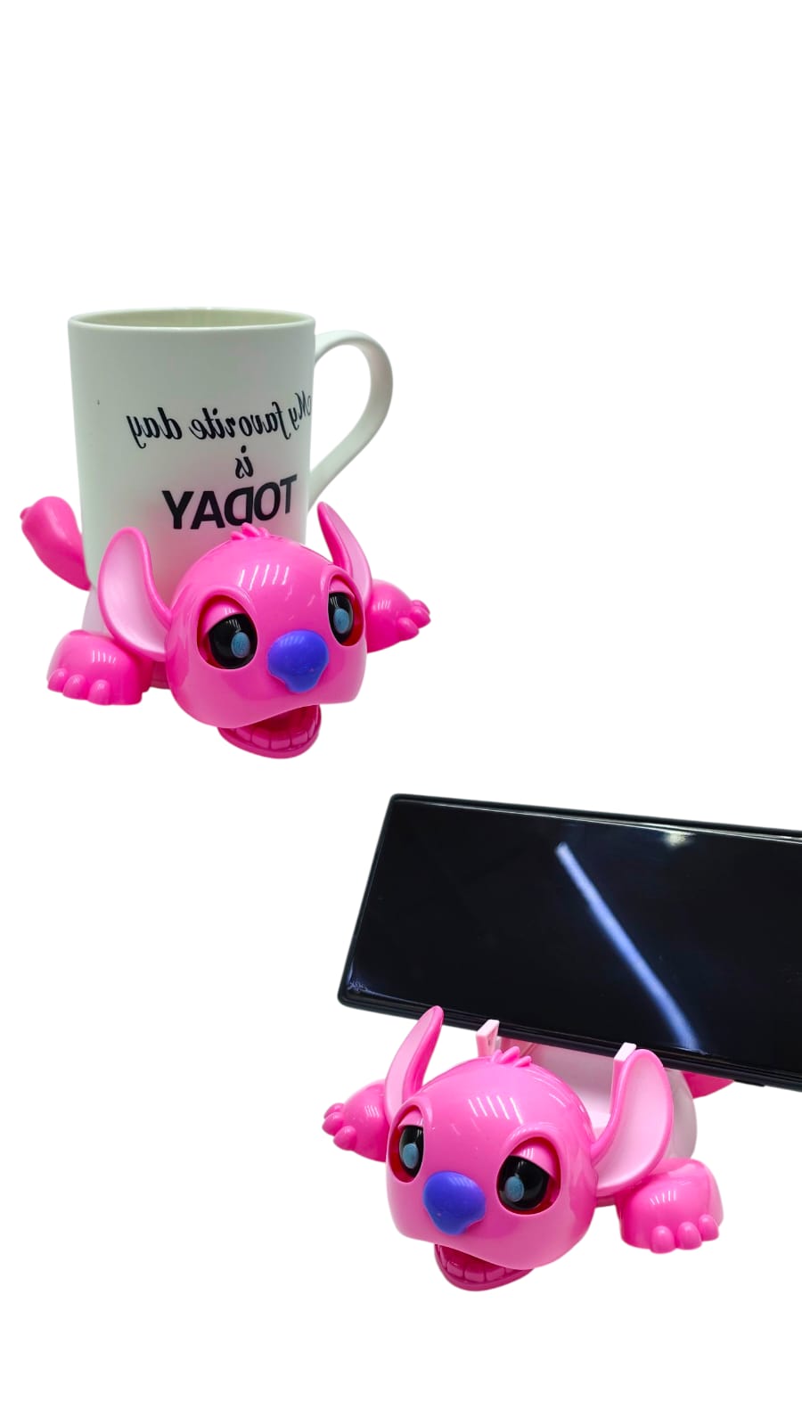 Подставка для телефона и кружки Стич арт.2873-7 розовая Подставка для телефона и кружки Стич арт.2873-7 розовая