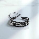 Браслет мужской шамбала плетеный кожаный арт.tr1865 ассорти