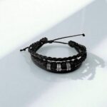 Браслет мужской шамбала плетеный кожаный арт.tr1865 ассорти