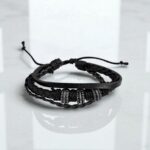 Браслет мужской шамбала плетеный кожаный арт.tr1865 ассорти