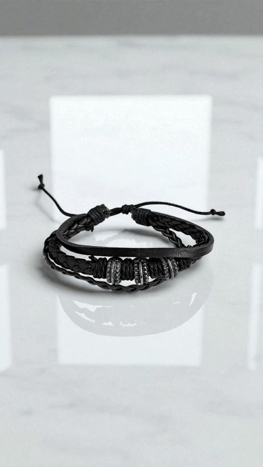 Браслет мужской шамбала плетеный кожаный арт.tr1865 ассорти Браслет мужской шамбала плетеный кожаный арт.tr1865 ассорти