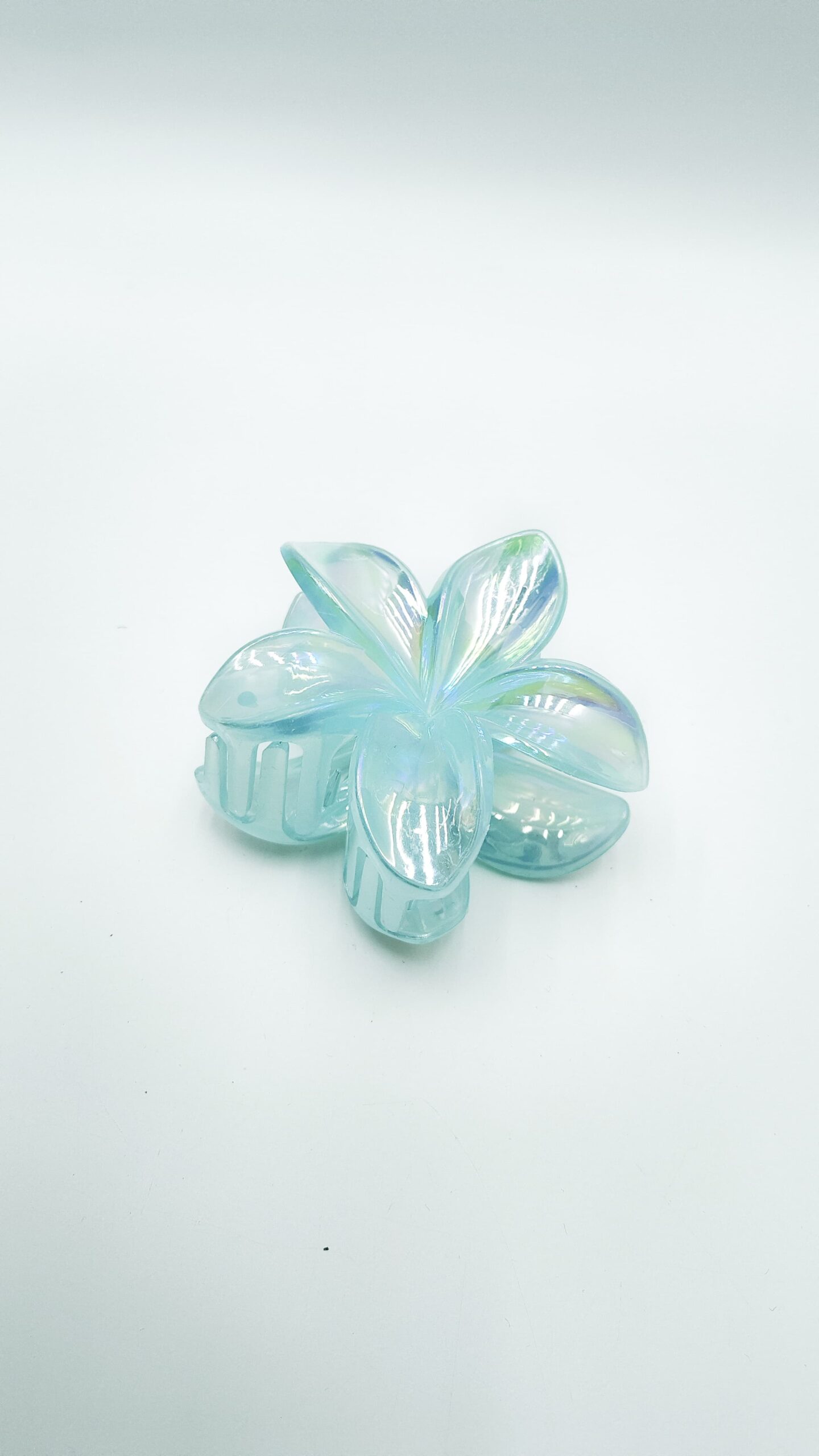 Крабик Гавайский цветок 8см арт.tr506 перламутровый голубой Крабик Гавайский цветок 8см арт.tr506 перламутровый голубой