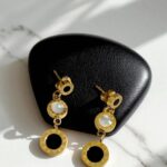 Серьги титан с римскими цифрами арт.tr1944