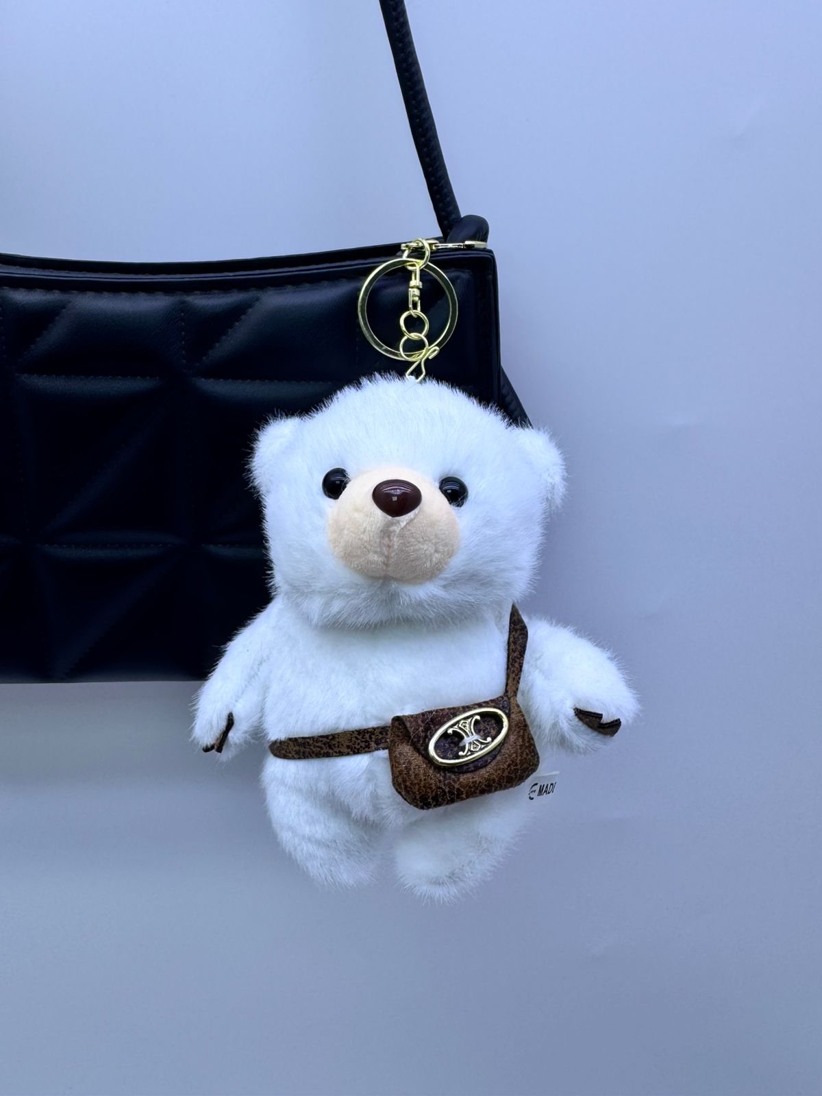 Брелок мягкий Мишка с сумочкой арт.tr2747 белый Брелок мягкий Мишка с сумочкой арт.tr2747 белый