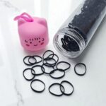 Резинки силиконовые в тубусе с розовой крышечкой арт.tr2215 черные