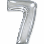 Шар фольга цифра 7 40д арт.tr1362 серебро
