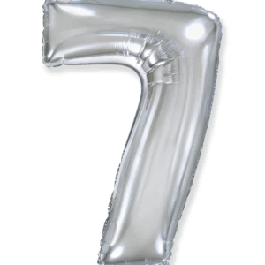 Шар фольга цифра 7 40д арт.tr1362 серебро