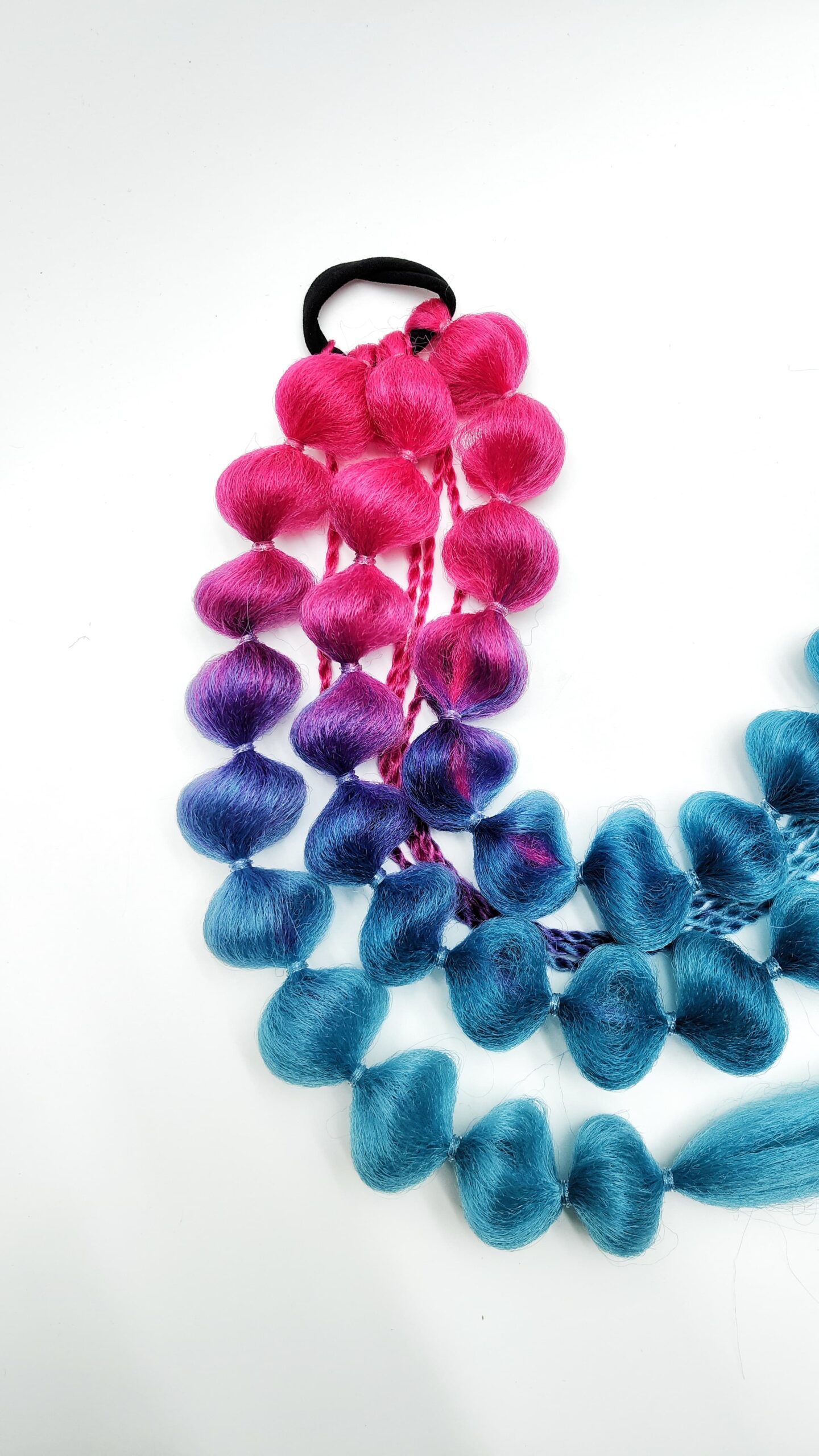 Локоны на резинке арт.b41 малиново-сизый Локоны на резинке арт.b41 малиново-сизый