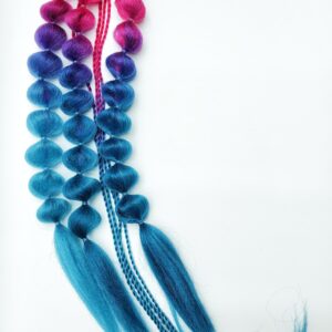 Локоны на резинке арт.b41 малиново-сизый