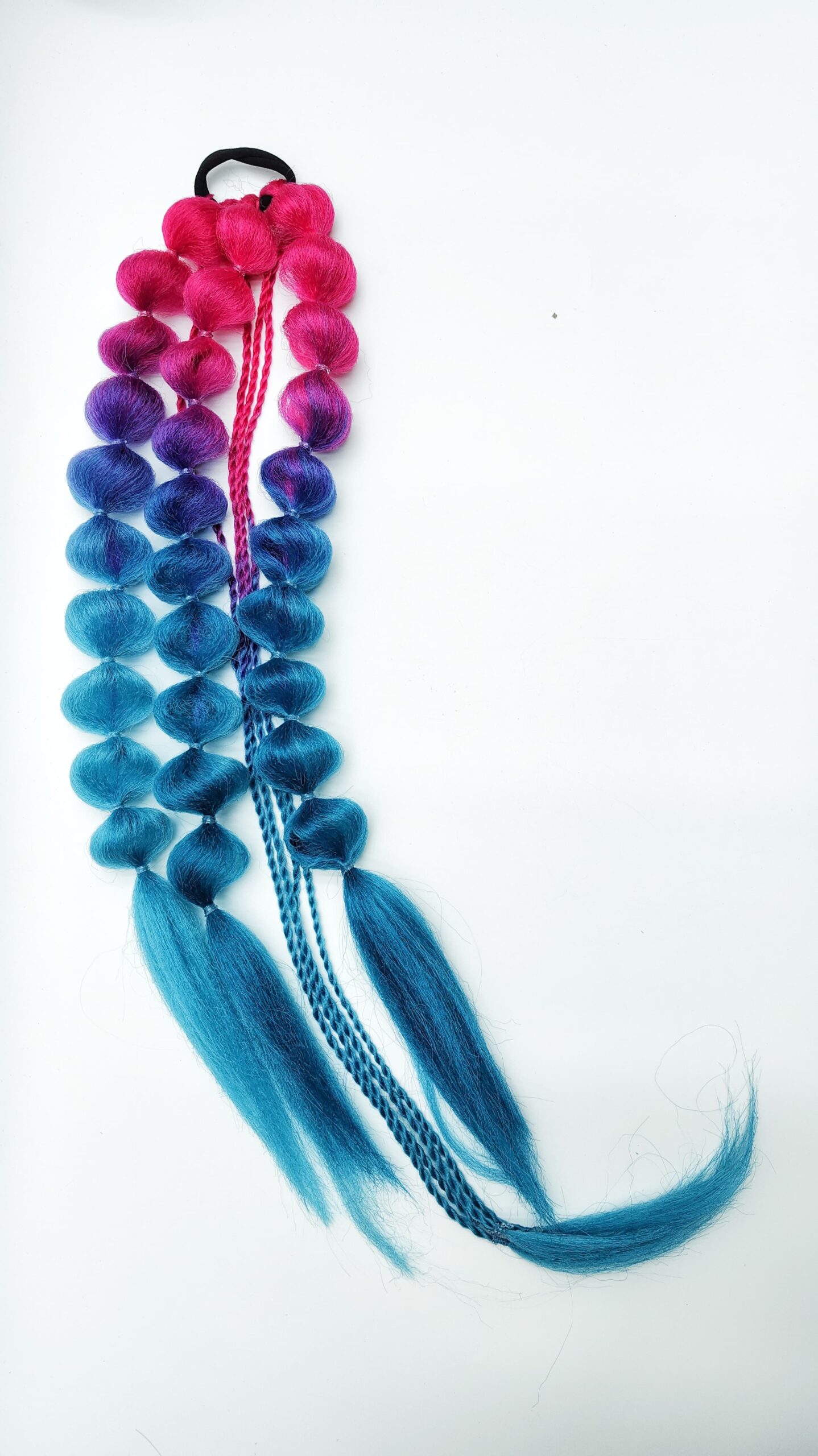 Локоны на резинке арт.b41 малиново-сизый Локоны на резинке арт.b41 малиново-сизый