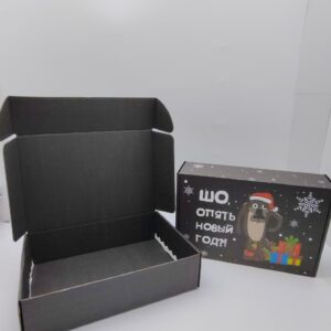 Коробка новогодняя Шо опять новый год?! 33*22*8,5см арт.tr2820 1300тг