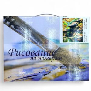 Рисование по номерам 30*40см арт.ktl4127 Японский домик осенью